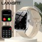 LAXASFIT 2025 New Smart Watch Bluetooth Call Message Reminder 24 Hour Health Monitoring Smart Watch Gift for Men and Women